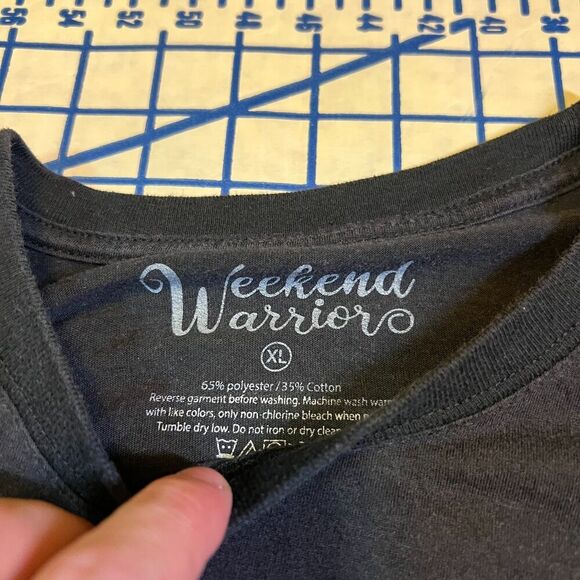 Asian Dragon Yin Yang T Shirt Men’s Size XL Black Weekend Warrior - Picture 8 of 8